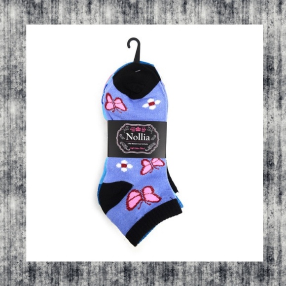 LAST PK π¦ BUTTERFLY 6 pr low cut ankle socks - Picture 6 of 8